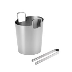 Balde Cori Inox Pequeno Para Gelo com Pinça