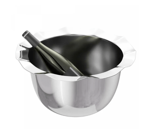 Balde P/Vinho Bonbon Prateado 37X22,5Cm