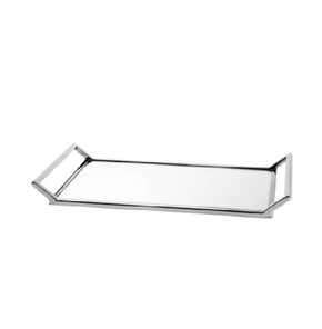 Bandeja Aço Inox C/Espelho 40X20X5Cm