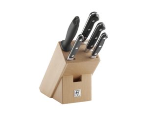 Bloco Facas Inox Madeira 6 Pcs Prof S