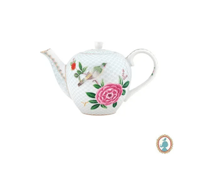 Bule Medallion Branco Love Birds