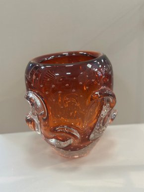 Cachepô Elegance Cristal Âmbar