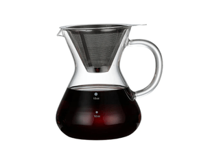 Cafeteira 500Ml Borossilicato C/Coador Inox