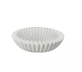 Centro de Mesa em Curvas em resina Branco