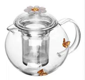 Chaleira Com Difusor Sun Garden 600ml Vidro Borossilicato - Wolff