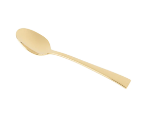 Cj 6 Colheres Aço Inox P/Café Berna Dourado