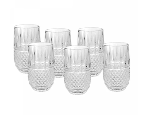 Jg 6 Copos Altos de Vidro Glasgow 350Ml