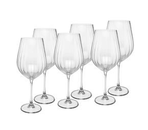 Jogo 6 Taças Aguá de Cristal Ecológico Columba Optic 650Ml