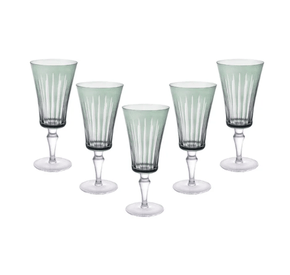 Jogo de Taças Verde 6Pçs