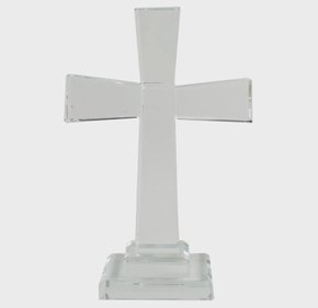 Cruz Decorativa em Cristal