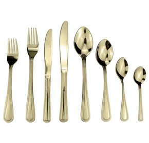 Faqueiro Pearl 48 Peças Aço Inox Champanhe Fracalanza