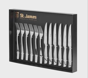 Faqueiro Premium Steak Collection 12 peças ST James