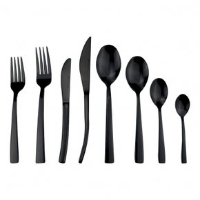 Faqueiro Ravel em Aço inox 48Pçs Preto