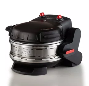 Forno de Pizza Elétrico Duplo Ariete 927 com Pedra Refratária 400ºC Preto