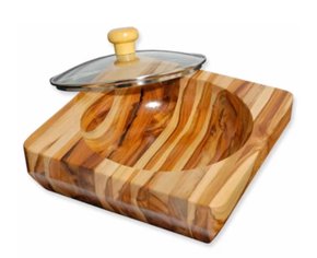 Gamela C/Tampa deVidro Tam P