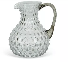 Jarra Dec.em Vidro Transparente C/Alça Fume 1700ML