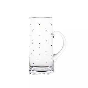 Jarra em Vidro C/Vidro C/Pontos Dourados 1500ML