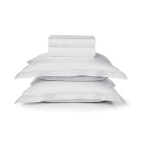 Jogo de Cama Casal 04 peças Galieno Branco