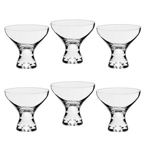 Jg de 06 Taças p/ sobremesa vega em cristal 330ML