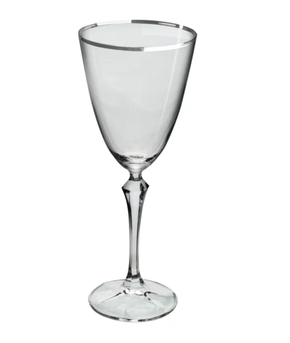 Jg de Taças Para Aguá Elizabeth Decorativa Gold 350Ml