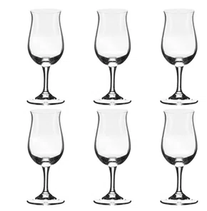 Jogo de 6 Taças de Cristal P/Cachaça 70 ml