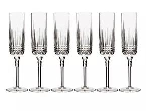 Jogo de 6 Taças de Cristal P/Espumante 200ML