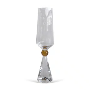 Jogo de 6 Taças Diamond Champagne Âmbar 305ML