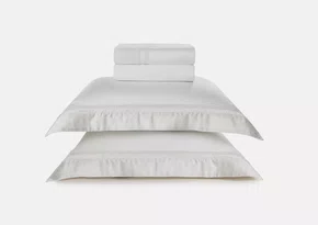 Jogo de Cama Queen 300 Fios 100% Bambu Contessina Branco
