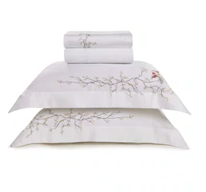 Jogo de Cama Queen 300 Fios 100% Bambu Uccelli