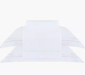 Jogo de cama Queen Buddemeyer Sublime 300 Fios Branco c/ ponto cheio Pérola 4 peças 100% Algodão