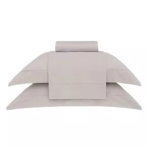 Jogo de Cama Queen Damask Stripes Kaki