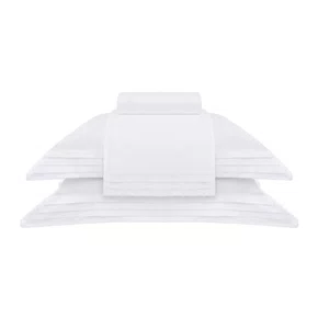 Jogo de Cama Queen Palladio Cor Branco/Branco