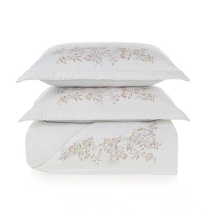 Jogo de colcha Queen 300 fios Cetim Anicia