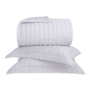 Kit Colcha 3 Peças king Pois 100% Algodão