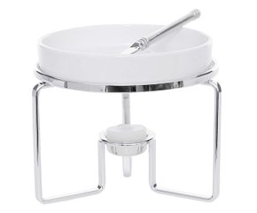 Kit Rechaud 3 Peças Para Queijo Brie