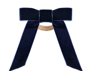 Laço de Veludo Azul