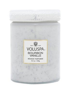 Mini Vela Pote Vidro 50H Bourbon Vanille