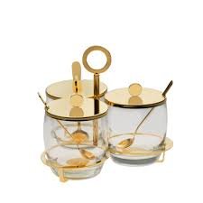 Porta Geleia Triplo Padova Ouro 24K