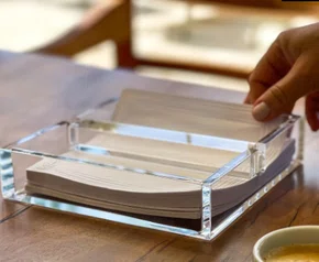 PORTA GUARDANAPO 165X165X50X10MM