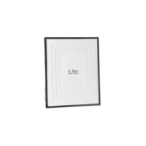 Porta Retrato Madeira e Vidro C/Fume e Branco