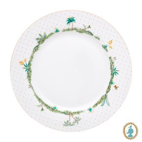 Prato de Jantar Dots Branco Jolie