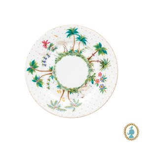 Prato de Pão Dots Branco Jolie