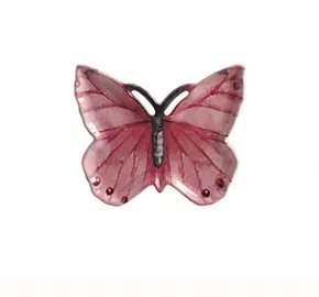 Prato de servir Butterfly Rosa