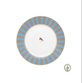 Prato de Sobremesa Azul Stripes Love Birds