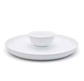 Prato Para Aperitivo Branco