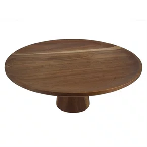 Prato Para Servir de Madeira Marrom