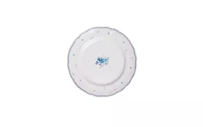 Prato para Sobremesa Florescer 19,5cm Azul Cerâmica - Wolff