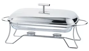 Rechaud Retangular 3L Inox