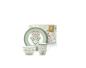 Set/3 Breakfast Lily&Lotus Verde Claro - Lily&Lotus - Pip Studio