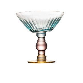 Taça de Sobremesa Vidro Turquesa 220Ml